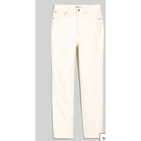 Madewell $148 Perfect Vintage Jean in Tile White Size 25 ND501